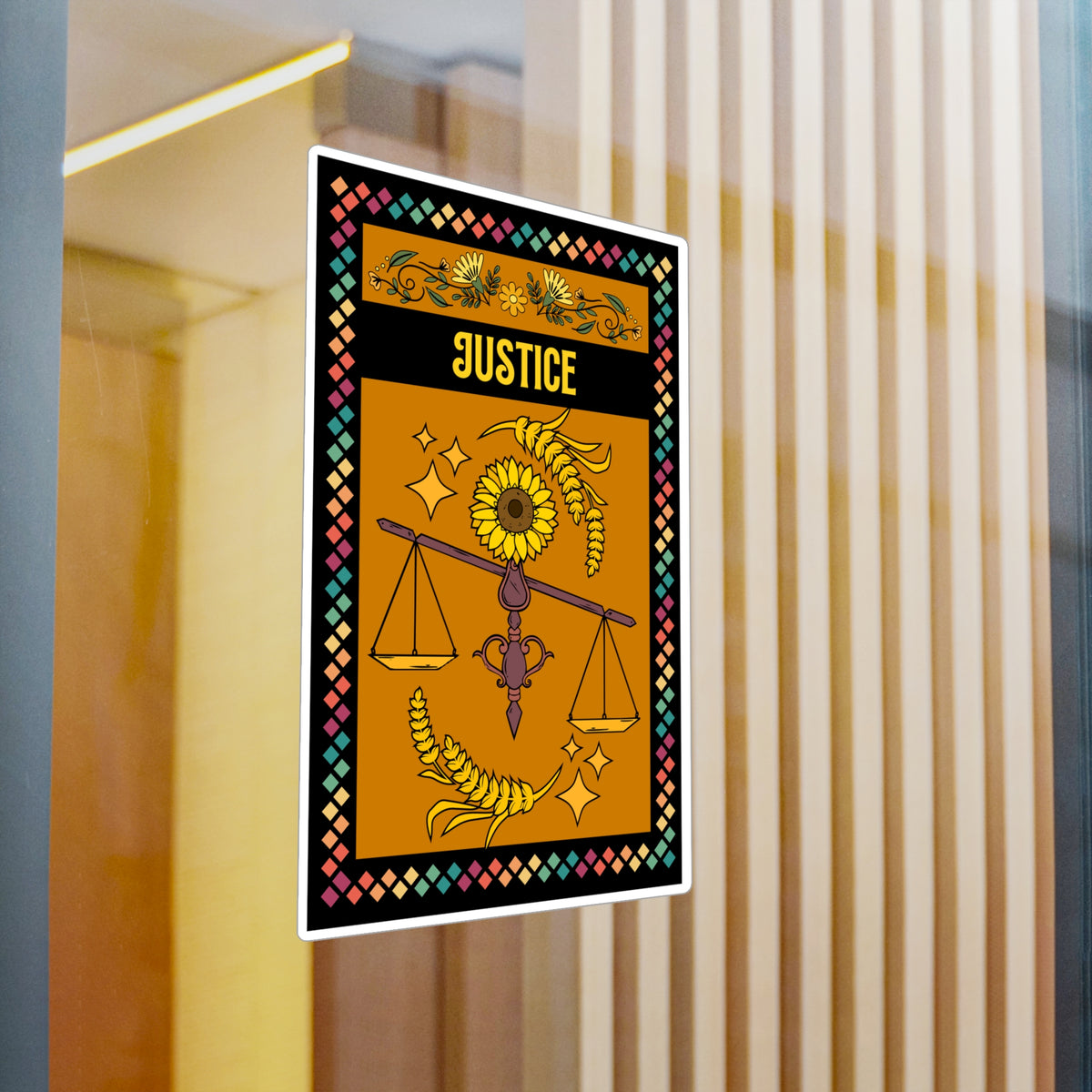 Justice Kiss-Cut Vinyl Decals