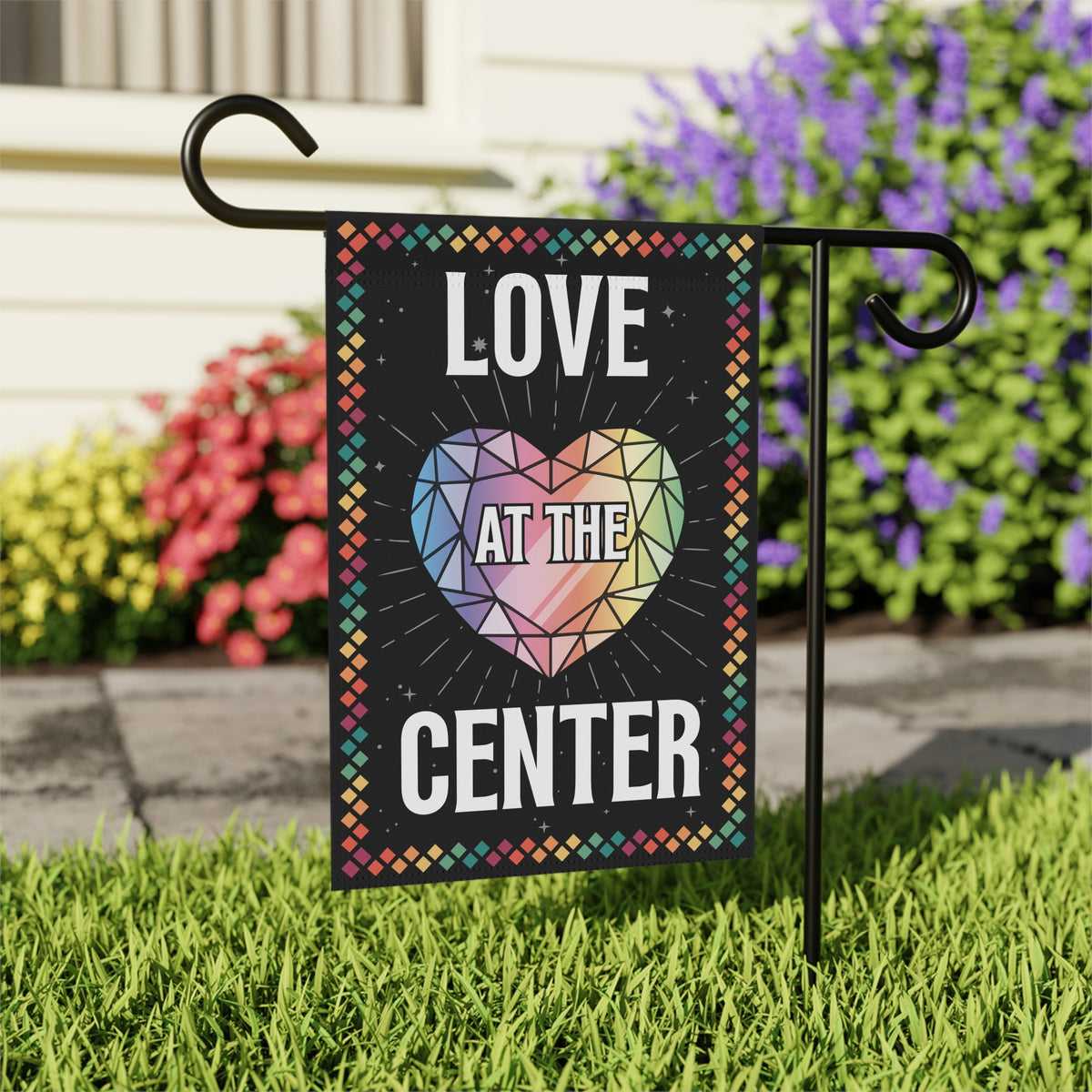 Love at the Center - Garden & House Banner