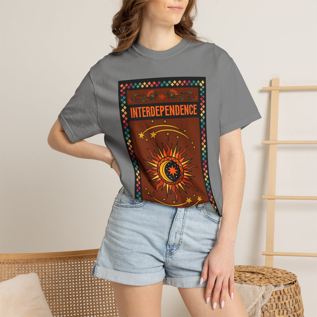 Interdependence - Unisex Garment-Dyed T-shirt