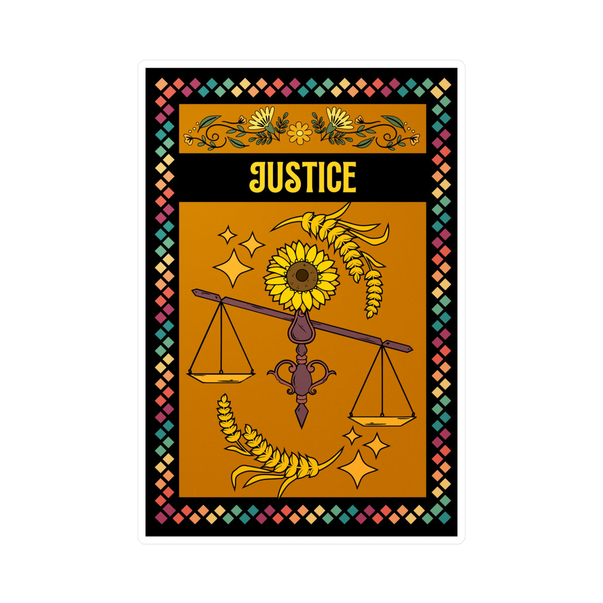 Justice Kiss-Cut Vinyl Decals