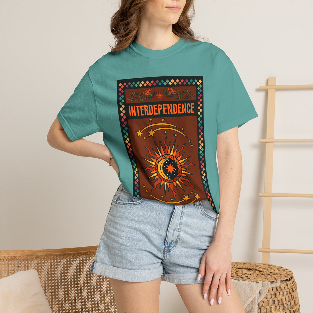 Interdependence - Unisex Garment-Dyed T-shirt