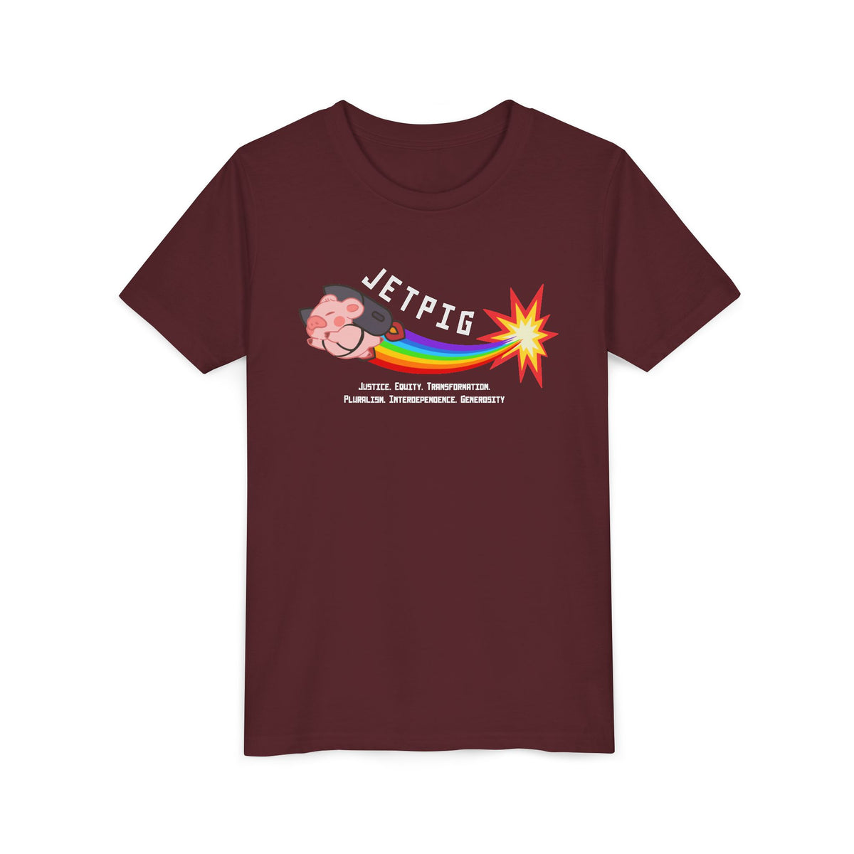 JETPIG Rainbow Blast - Youth Short Sleeve Tee