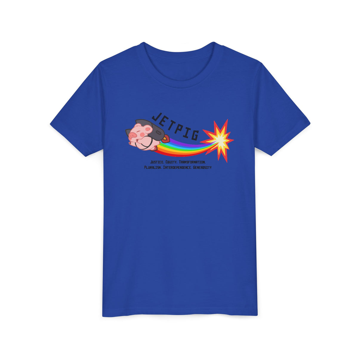 JETPIG Rainbow Blast - Youth Short Sleeve Tee