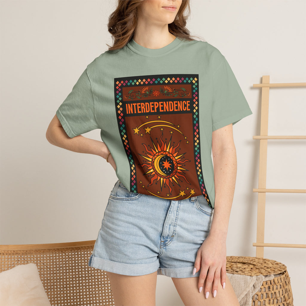 Interdependence - Unisex Garment-Dyed T-shirt