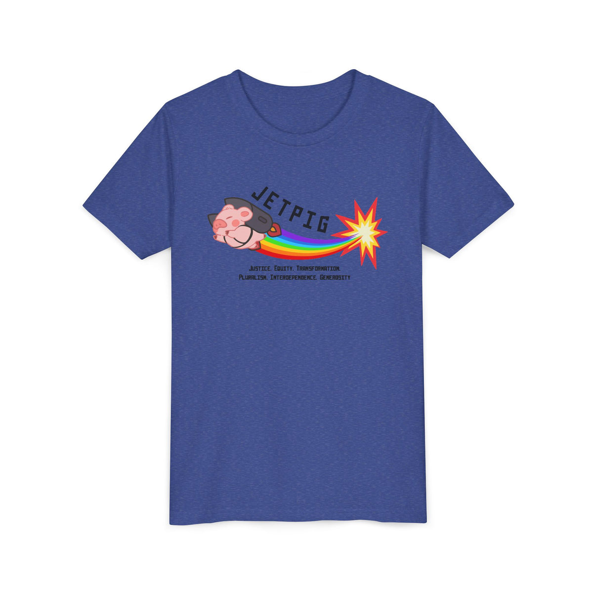 JETPIG Rainbow Blast - Youth Short Sleeve Tee