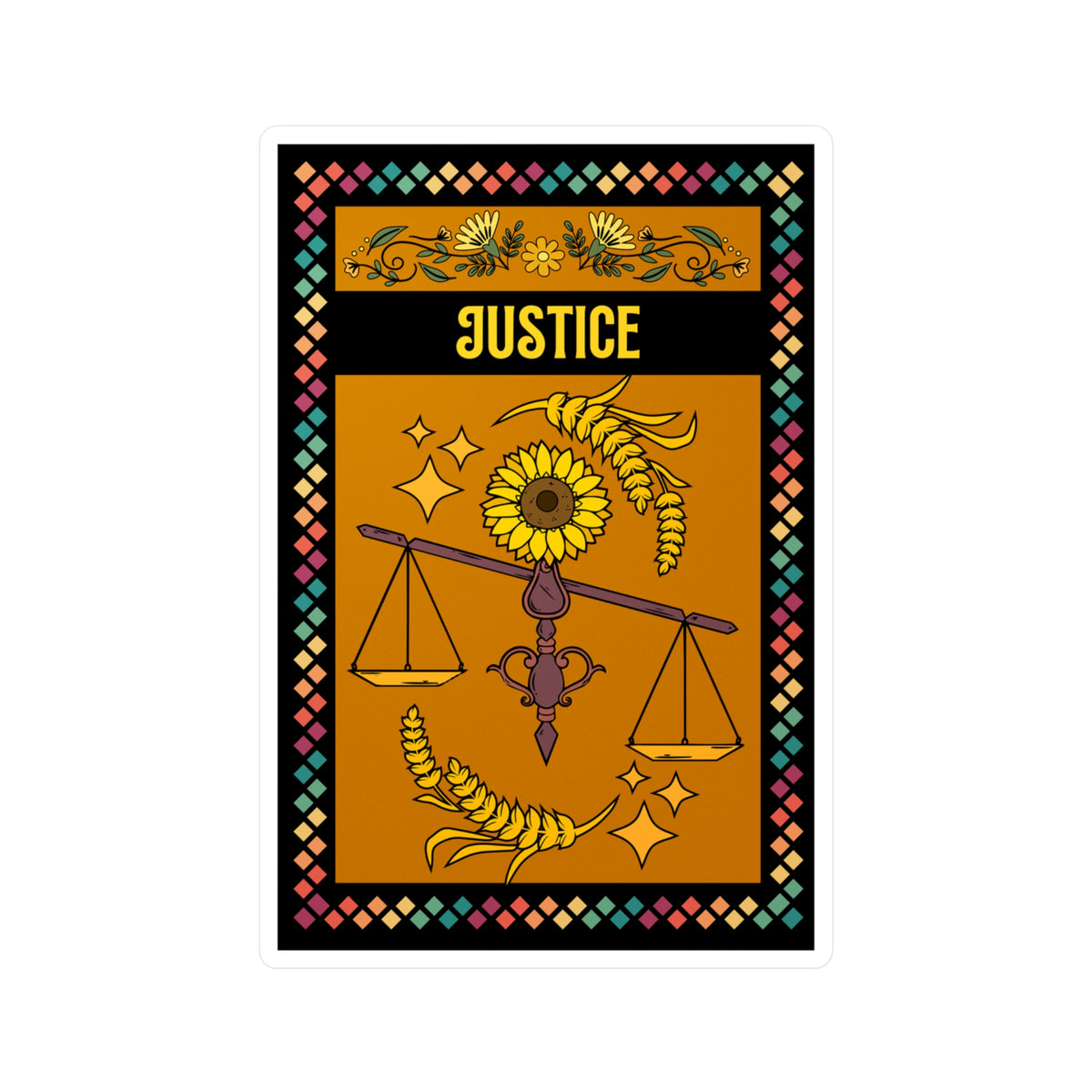 Justice Kiss-Cut Vinyl Decals
