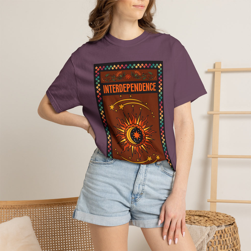 Interdependence - Unisex Garment-Dyed T-shirt