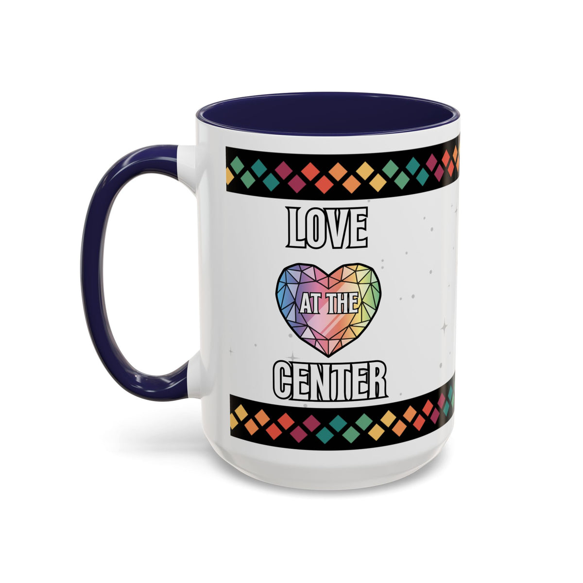 Love at the Center Accent Coffee Mug (11, 15oz)