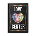 Love at the Center - Matte Canvas, Framed (Multi-color)