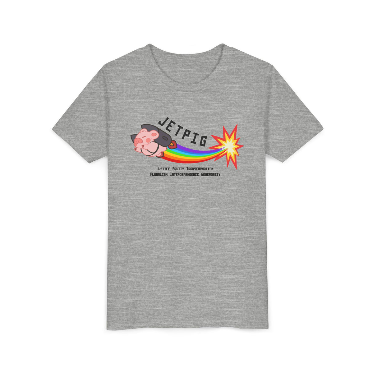 JETPIG Rainbow Blast - Youth Short Sleeve Tee