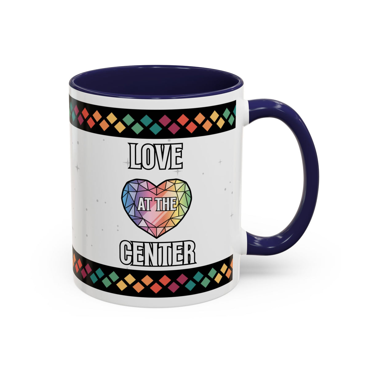 Love at the Center Accent Coffee Mug (11, 15oz)