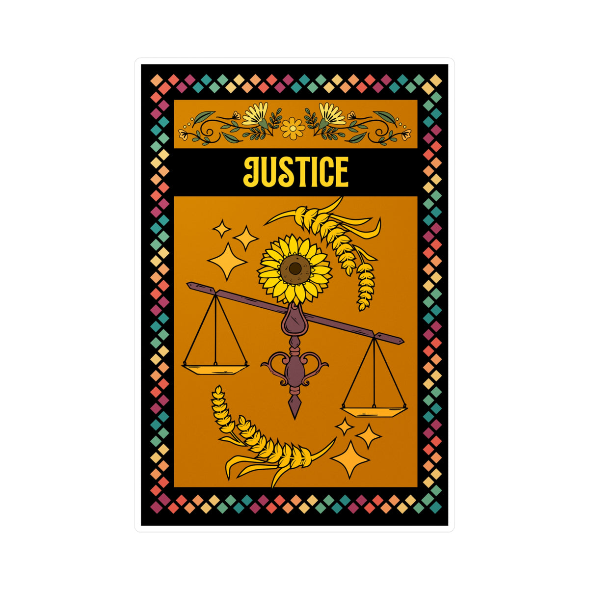 Justice Kiss-Cut Vinyl Decals