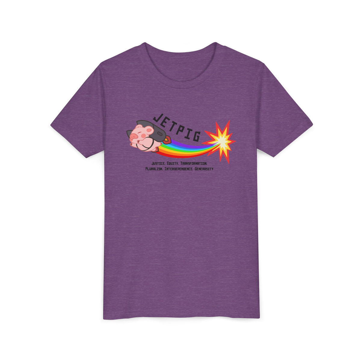 JETPIG Rainbow Blast - Youth Short Sleeve Tee