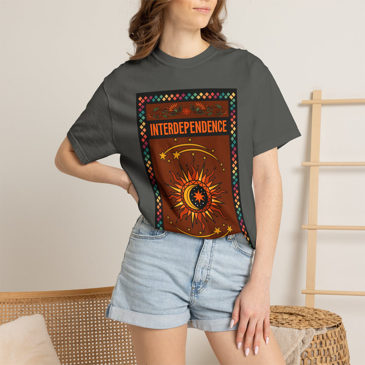 Interdependence - Unisex Garment-Dyed T-shirt