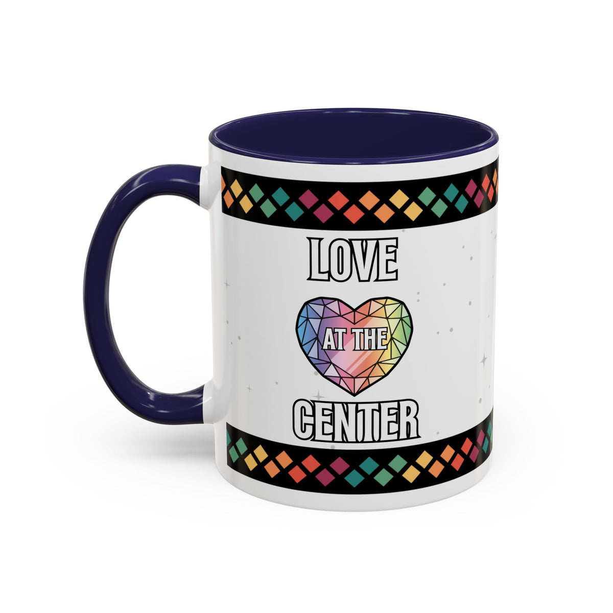Love at the Center Accent Coffee Mug (11, 15oz)
