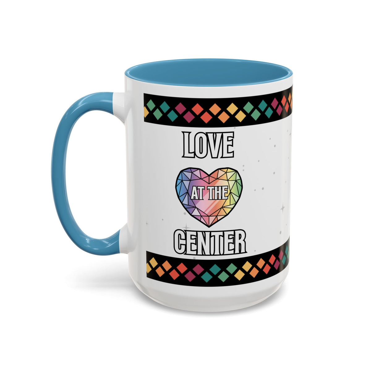 Love at the Center Accent Coffee Mug (11, 15oz)
