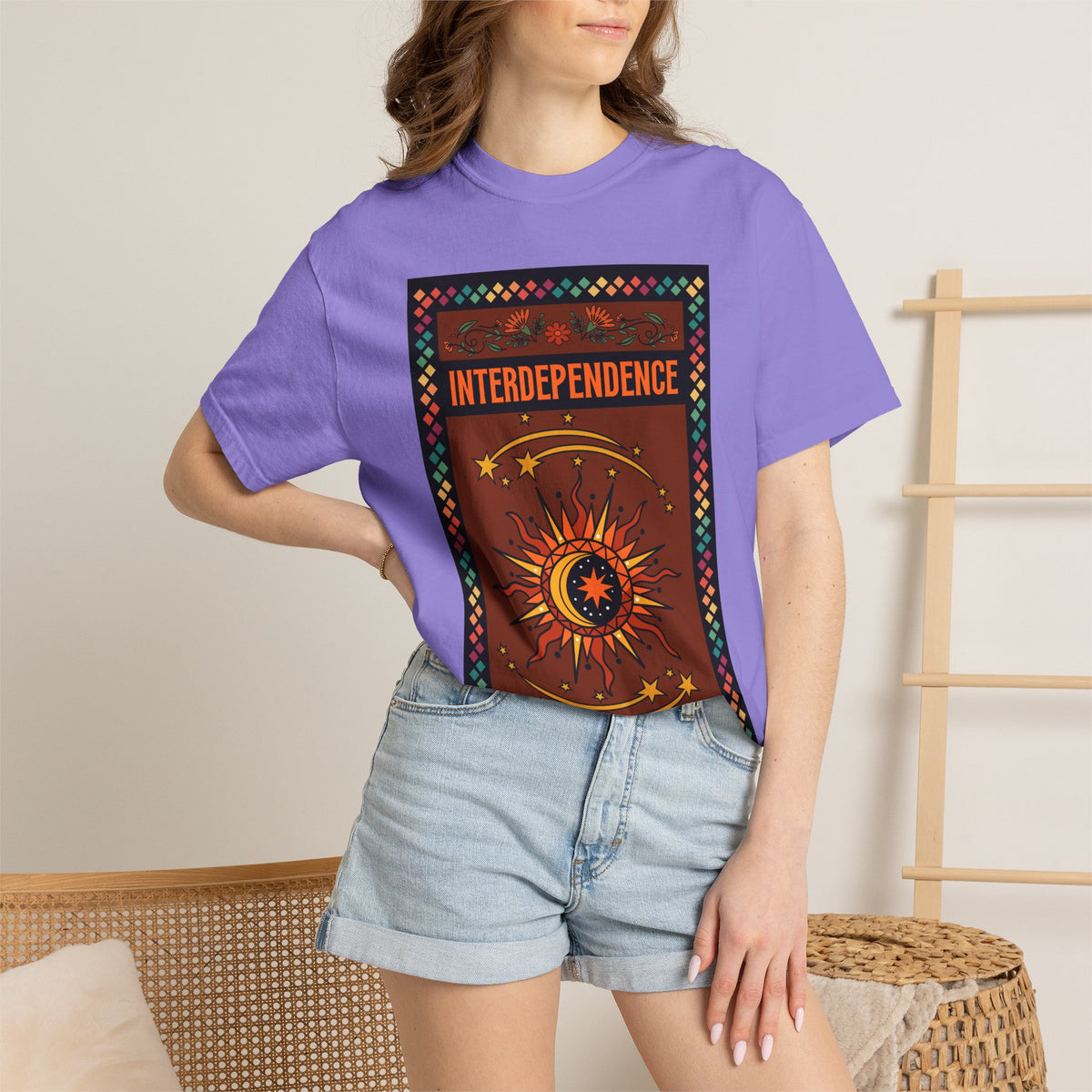 Interdependence - Unisex Garment-Dyed T-shirt