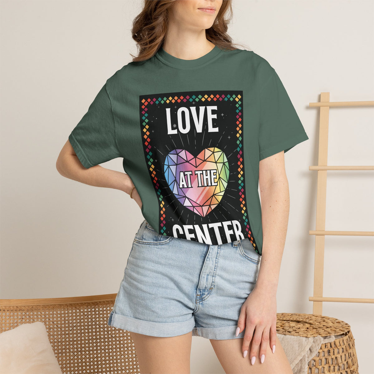 Love - Unisex Garment-Dyed T-shirt