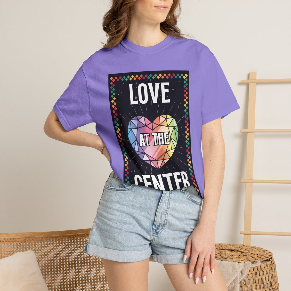 Love - Unisex Garment-Dyed T-shirt