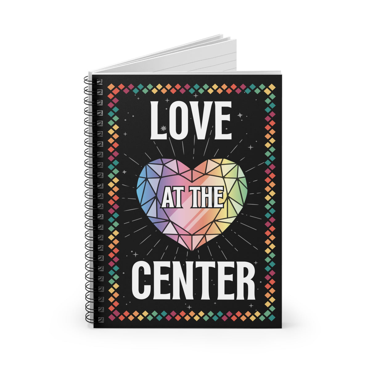 Love at the Center - Spiral Notebook (Ruled Line)