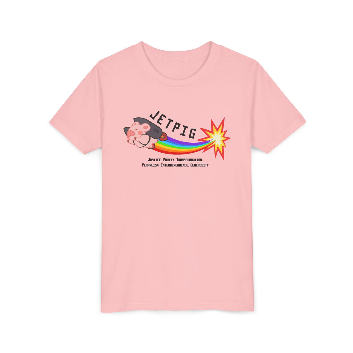 JETPIG Rainbow Blast - Youth Short Sleeve Tee