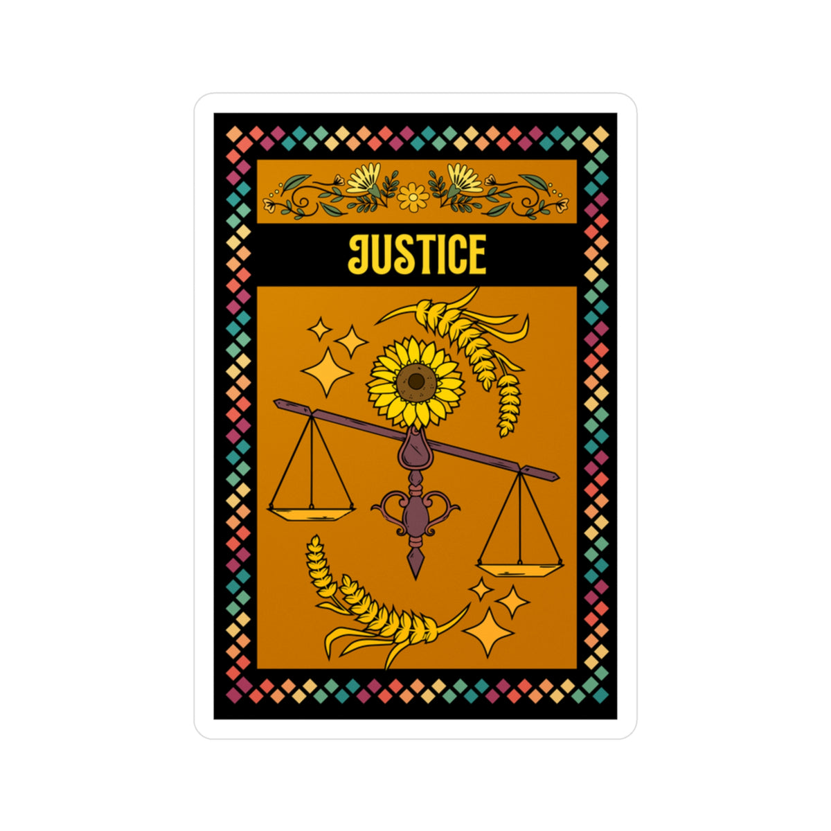 Justice Kiss-Cut Vinyl Decals