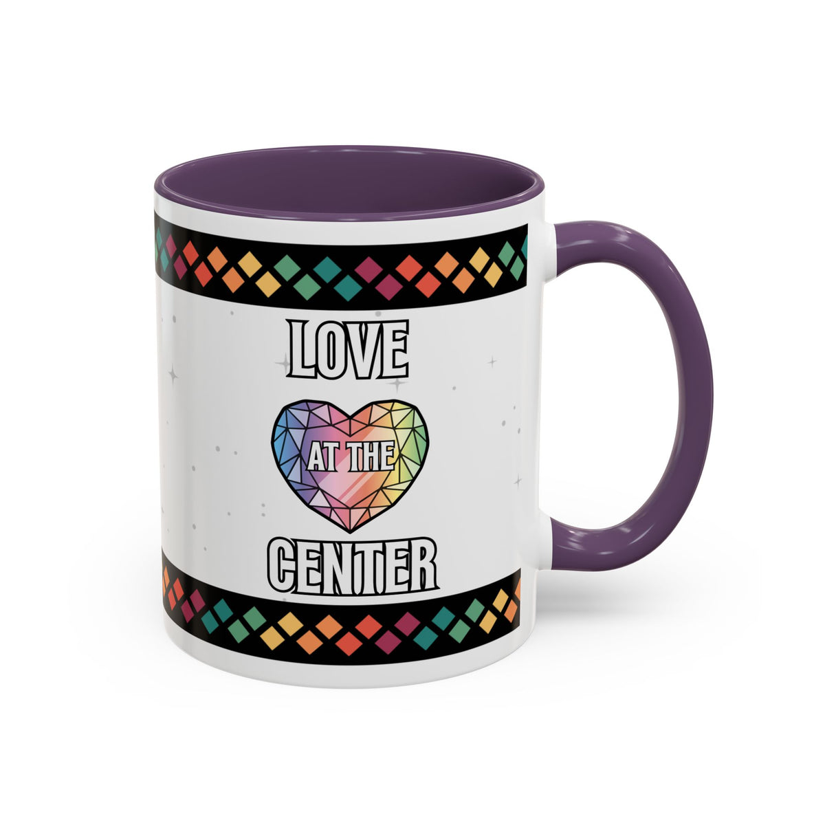 Love at the Center Accent Coffee Mug (11, 15oz)
