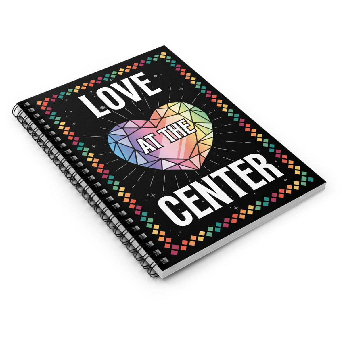 Love at the Center - Spiral Notebook (Ruled Line)