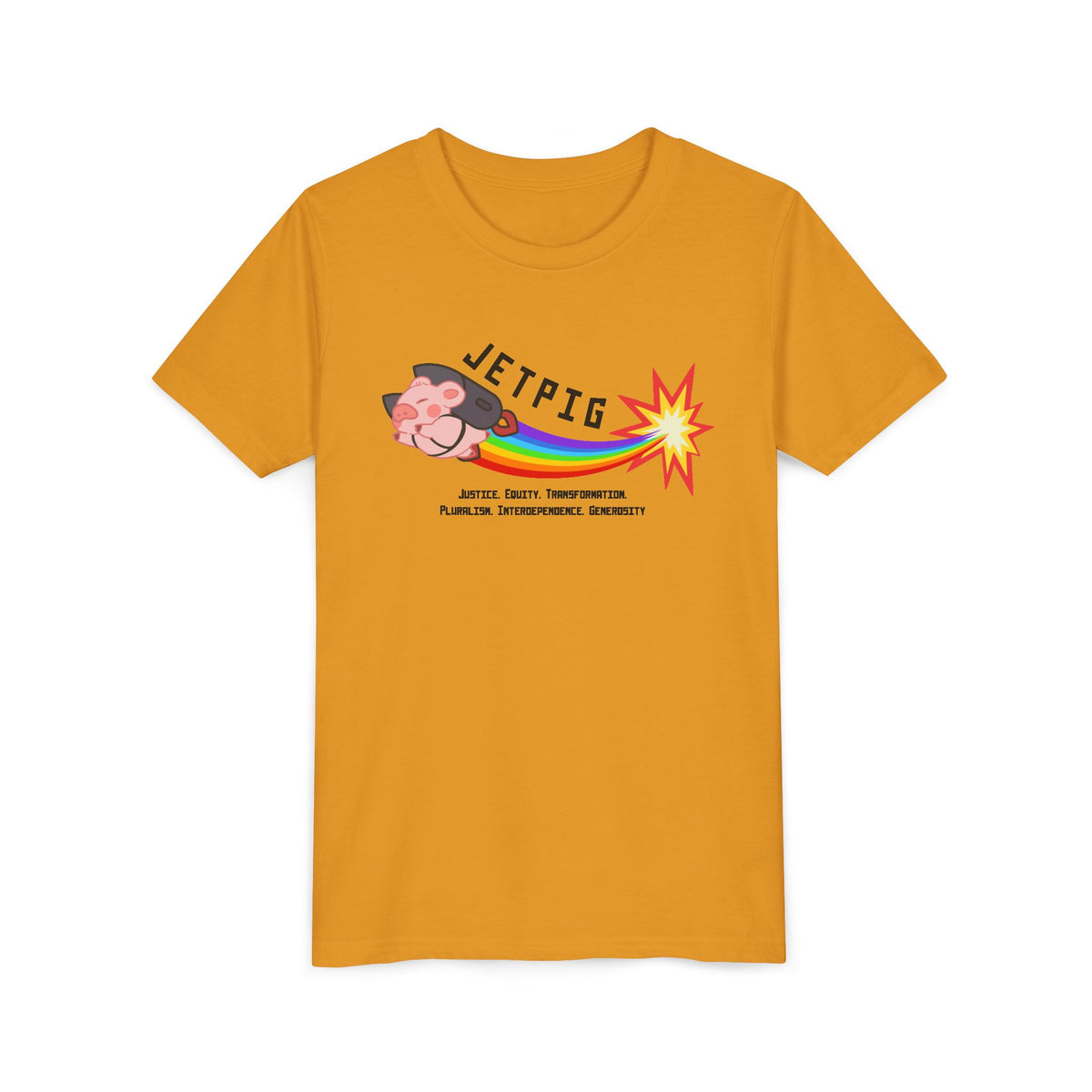 JETPIG Rainbow Blast - Youth Short Sleeve Tee