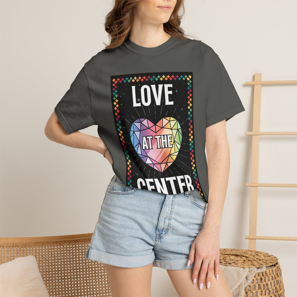 Love - Unisex Garment-Dyed T-shirt