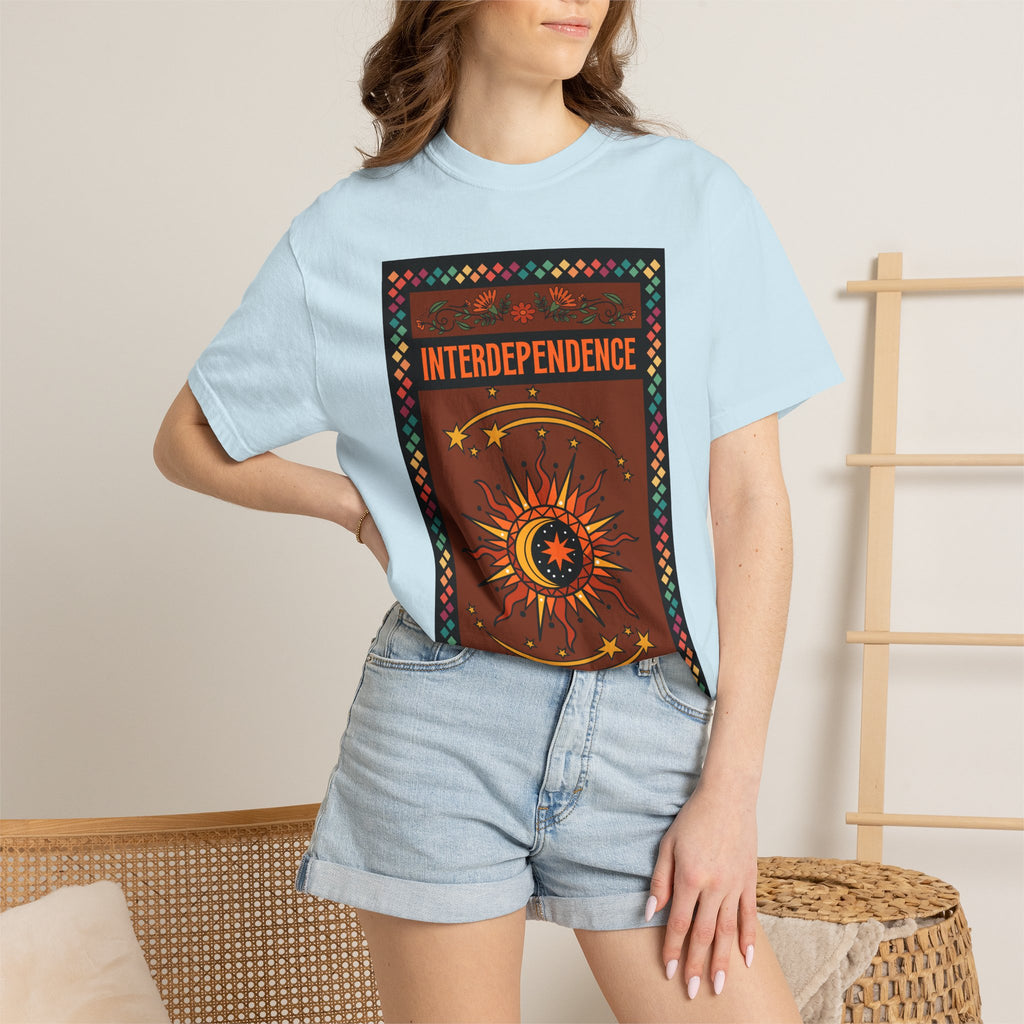 Interdependence - Unisex Garment-Dyed T-shirt