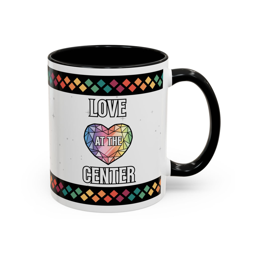 Love at the Center Accent Coffee Mug (11, 15oz)