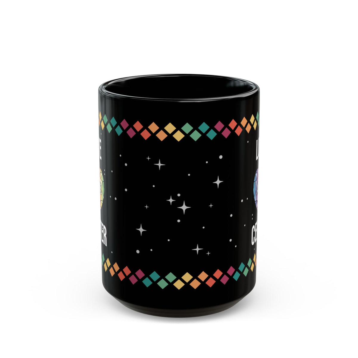 Love at the Center Black Mug (11oz, 15oz)