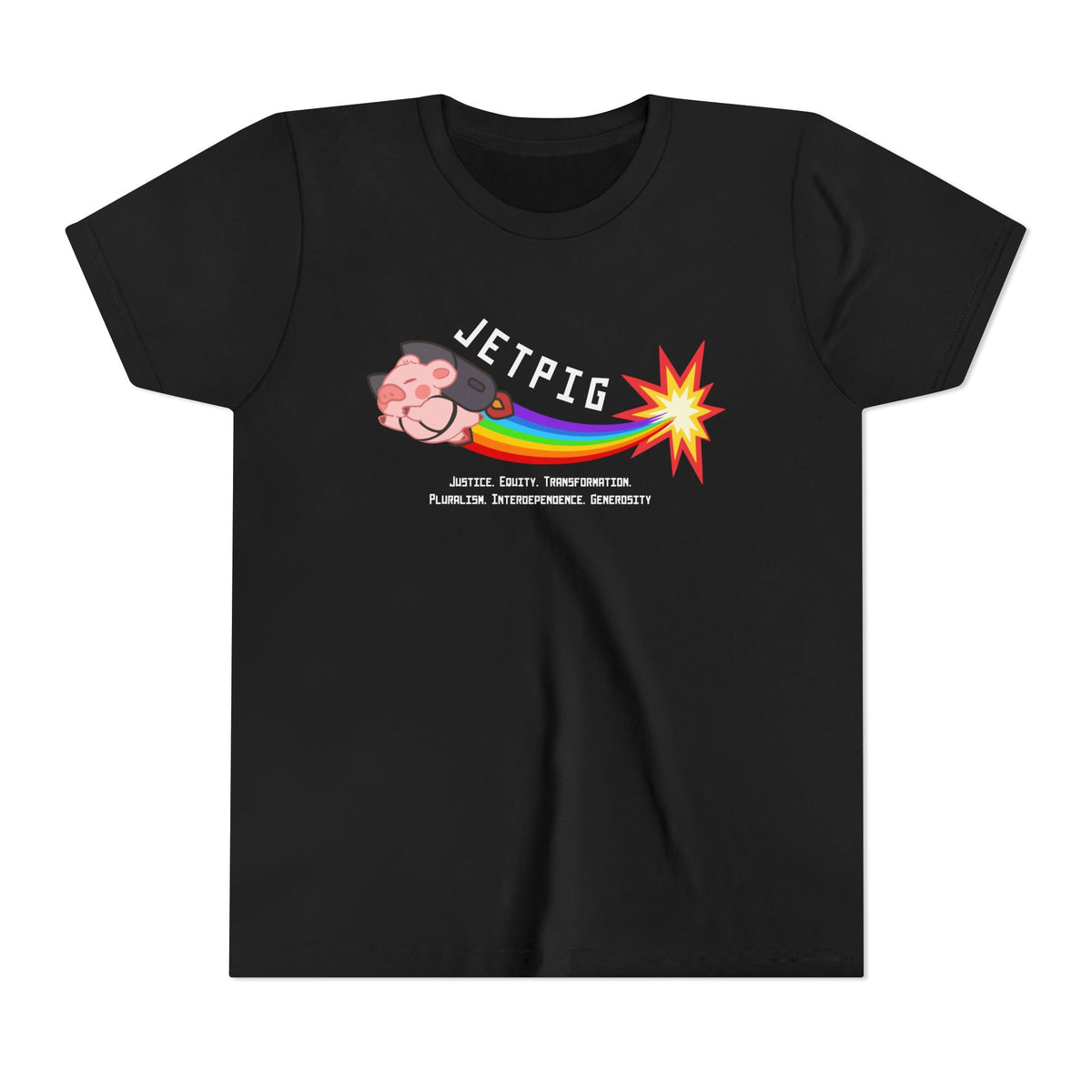 JETPIG Rainbow Blast - Youth Short Sleeve Tee