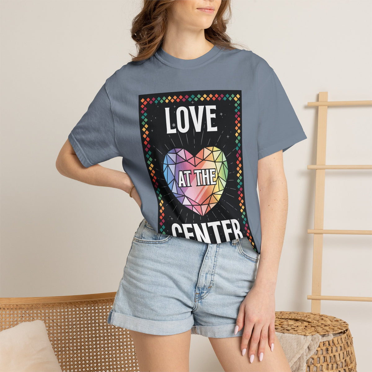 Love - Unisex Garment-Dyed T-shirt