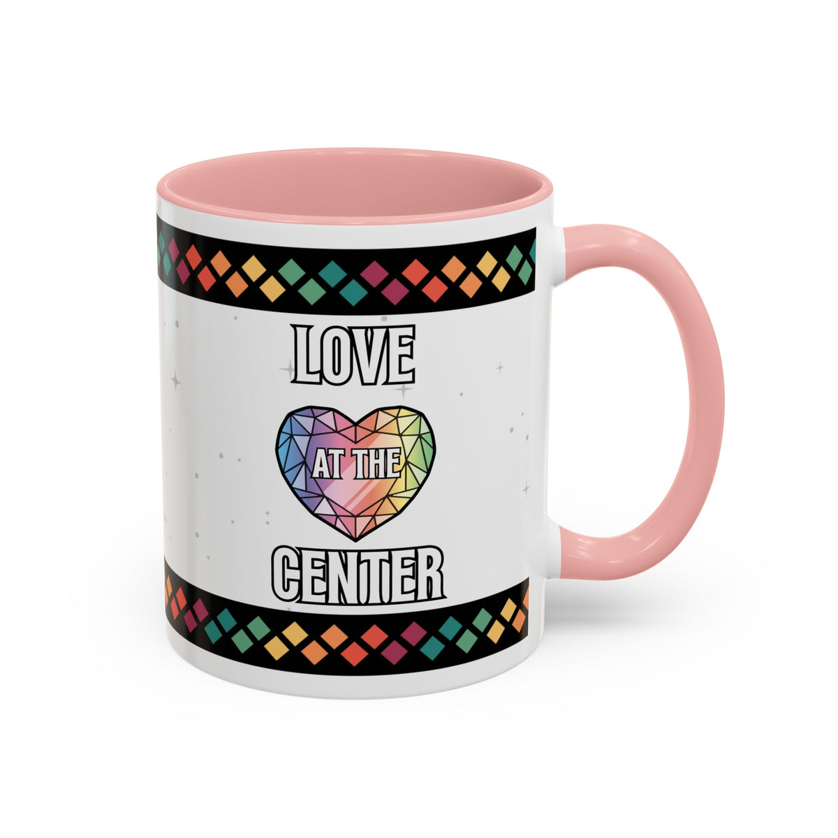 Love at the Center Accent Coffee Mug (11, 15oz)