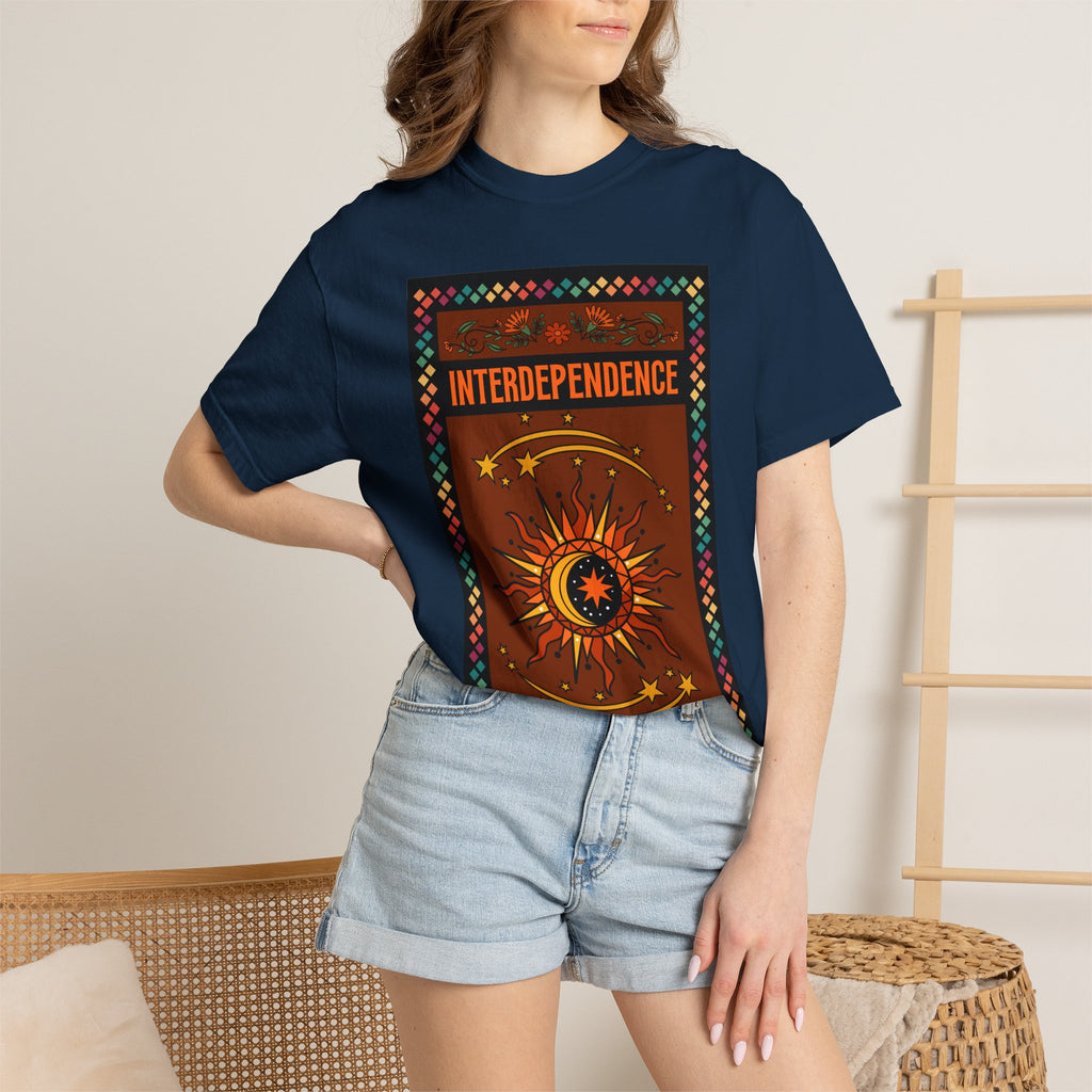 Interdependence - Unisex Garment-Dyed T-shirt