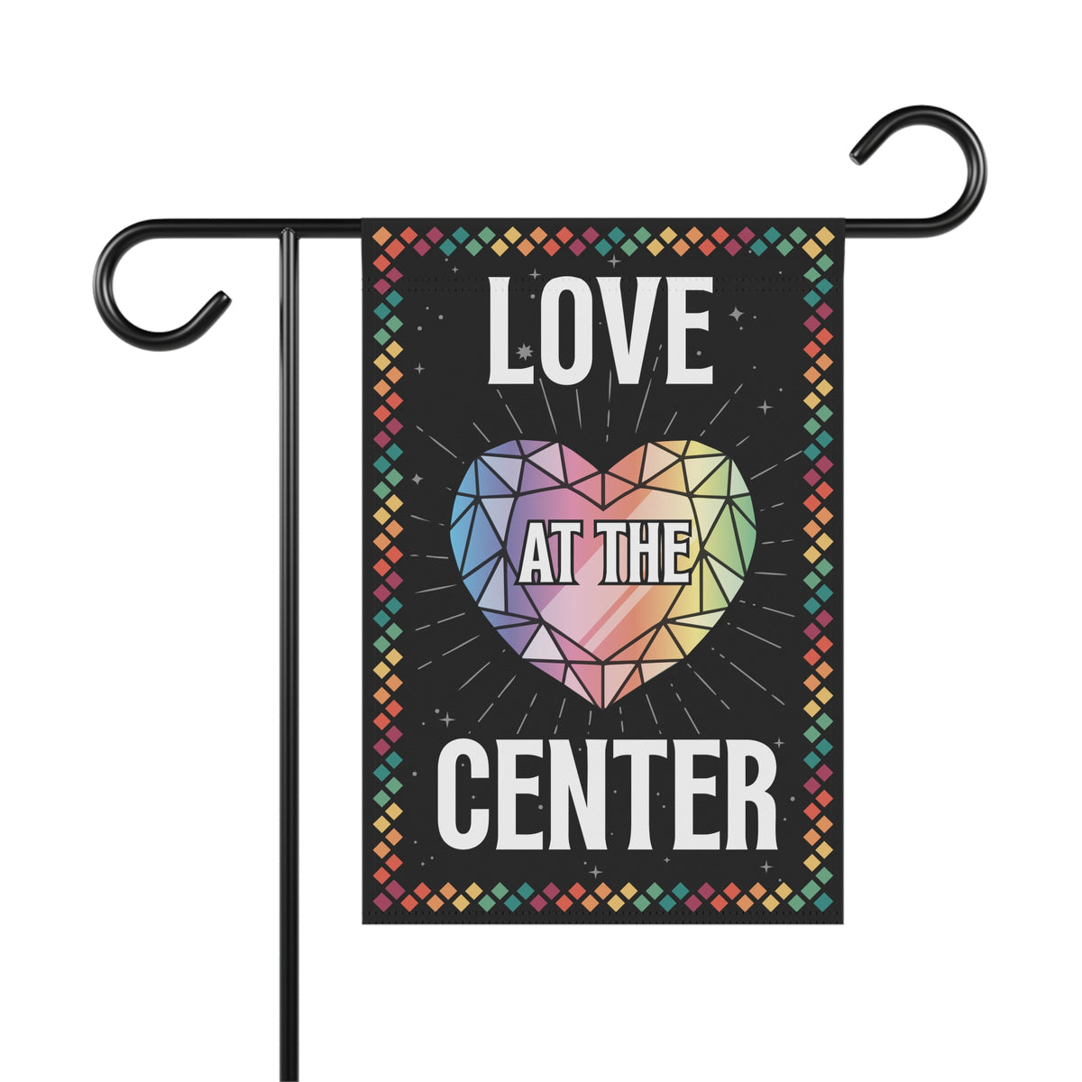 Love at the Center - Garden & House Banner