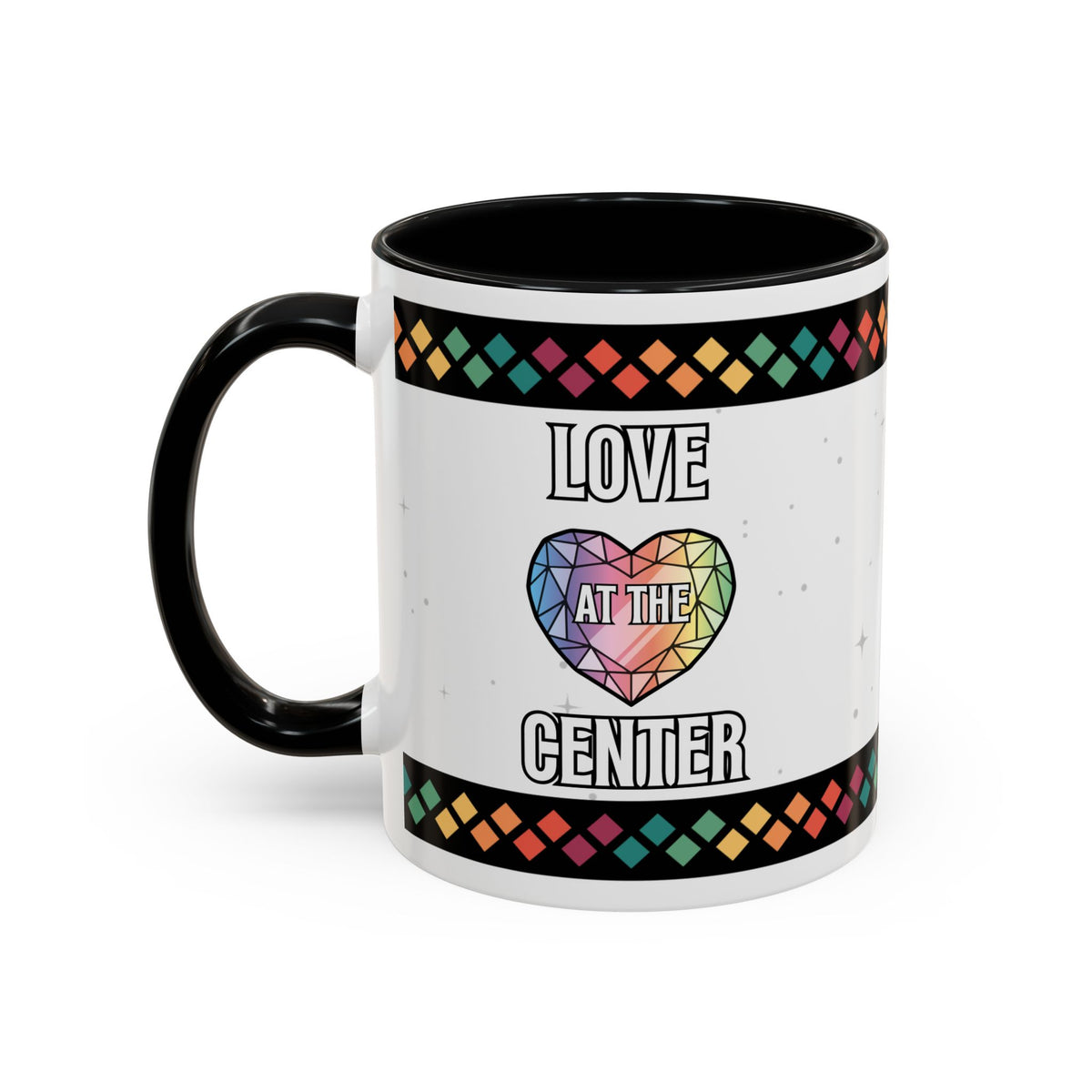 Love at the Center Accent Coffee Mug (11, 15oz)