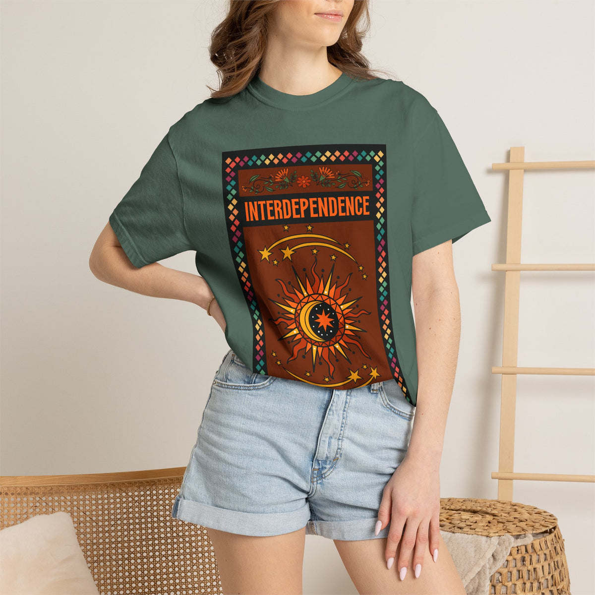 Interdependence - Unisex Garment-Dyed T-shirt